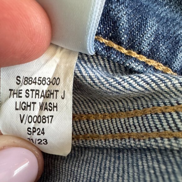 Joe’s Jeans High Rise Skinny Ankle Wheaton Raw Hem Blue Denim Women's Size 27 - Picture 9 of 14